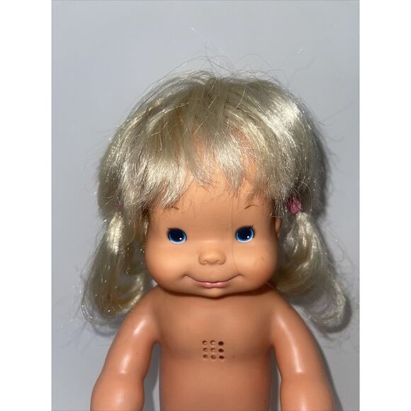 Vintage 1978 Ideal 13" Whoopsie Doll Squeeze Tummy Squeals and Pigtails Flip Up - Picture 2 of 12